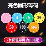 滿299發貨籌碼幣德州撲克麻將籌碼卡片棋牌室專用遊戲兒童學生積分獎勵幣