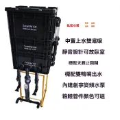 新品上市！！工業風周轉箱過濾魚缸魚池魚盆瓦盆滴流過濾水泵內外置過濾器 內置汞周轉箱魚缸魚池過濾器 周轉箱過濾器