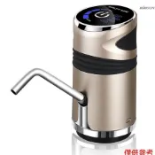 桶裝水飲水機抽水器 觸摸屏 小型電動純淨水桶礦泉水手壓式上水器 金色