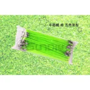 (店+)(燦光五金)牛筋繩/割草繩/割草機繩/除草機/割草線.綠(粗3.7)23cm.五角星型/含鋁頭(單位:包)