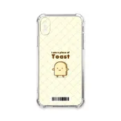 (店+)【TRON】TRON iPhone X/XS 吐司麵包君心情系列 四角防摔載具殼 軟殼 手機殼