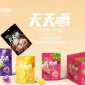 糖果系列⭐笑咪咪脆皮天天嚼果汁軟糖糖果網紅休閒零食批發超酸果味十足顏值