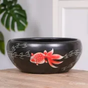 陶瓷花盆 金魚缸 睡蓮 荷花盆  水缸 魚缸 金魚缸 烏龜缸 客廳擺設魚缸