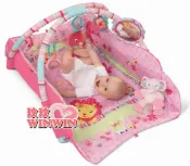 玟玟 (WINWIN) 婦嬰用品百貨名店 kids II-Bright Starts - KI09010 豪華多功能粉紅陽光遊戲地墊 ~ 提供無限的遊戲與歡樂