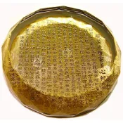 心經-飾金 圓形水晶文鎮 紙鎮 文具系列
