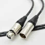 (店+)【YC Sound】1米長 專業 高品質 XLR線 公轉母 公對母 平衡式訊號線 監聽喇叭 聲卡線 麥克風線