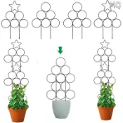 連盛 全新 花園植物支架 花架 攀爬架 爬藤架 陽臺花架 盆栽架 園藝 葡萄 網架 植物架 室內盆栽插花支架 金屬盆栽鐵藝園藝
