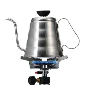 【HARIO】V60 戶外用迷你雲朵細口壺 500ml O-VKB-70-HSV(手沖壺 不鏽鋼 露營用品 野外 直火加熱)