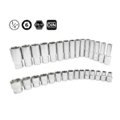 (店+)*韋恩工具* AOK 1/2 4分 四分 六角套筒 6角 長套筒 短套筒 公制