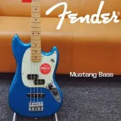 限量款Fender芬德 MUSTANG 湖藍色 Bass野馬電貝斯貝司
