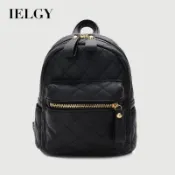 IELGY 菱格背包 百搭雙肩時尚女包