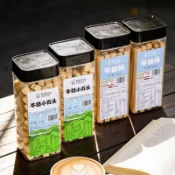 💖灌裝餅乾💖成人耐吃牛奶小石頭餅乾磨牙餅乾網紅辦公室零食休閒磨牙小吃