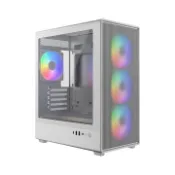 【順發線上購物】(客訂品)COOLER MASTER 酷碼 Elite 350 ARGB 白色 玻璃透側 M-ATX 機殼 (12cm ARGB 風扇*4)
