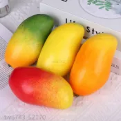 仿真水果模型 仿真蔬菜 模擬芒果模型泡沫紅黃青芒果道具假水果蔬菜玩具拍攝擺件裝潢特價