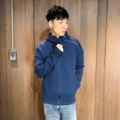 美國百分百【全新真品】adidas ZNE 愛迪達 連帽運動外套 夾克 落肩時尚剪裁 貝克漢 彭于晏代言 深藍 H443