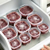 鉑金矽膠紅豆沙冷凍冰格模具綠豆湯食物分裝盒好脫模食品級保鮮盒