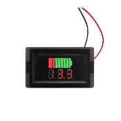 【MASTER】電壓電量顯示器 12V-60V 鋰電池電量 車用電壓表 蓄電池電量 電量錶 618-BC5(電壓表 電瓶電壓)