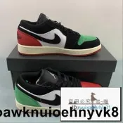 La31# Jordan 1 Low Quai 54 黑紅綠 低筒 街球 紅綠鴛鴦 休閒 運動 FQ6703-100