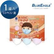 愛挖寶生活工坊 藍鷹牌 N95幼童3D立體型醫用醫療口罩 2-6歲 (藍天藍、白雲白、粉嫩粉) 50片x1盒 NP-3DSSM