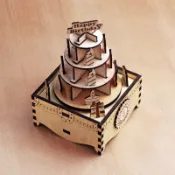 敲敲木-生日快樂 蛋糕 音樂盒 DIY 生日禮物 紀念品 親子共遊 畢業禮物 手做