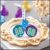 單顆5元 T色囍字水滴巧克力 KISSES婚禮喜糖 宴客必備 二次進場 送客糖 婚禮小物 送客喜糖 幸福朵朵 巧克力