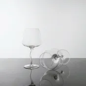 全球選品1館 生活百貨 透明紅酒杯扭扭杯子水晶玻璃高腳杯葡萄酒杯酒具白葡萄酒杯