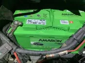 白色怪獸 汽車電池更換 505電池工坊 20分鐘快速更換 愛馬龍 AMARON 100Ah 不斷電安裝