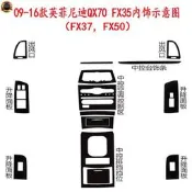 台灣現貨❤️QX70 FX35 FX37 內裝卡夢貼紙 中控排擋 電動車 儀表出風口 冷氣控制面板 碳纖維改裝 內飾保護