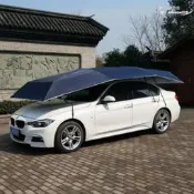 汽車防曬陽傘 全自動車篷 隔熱車棚車衣 加大4.6米 戶外停車遮陽 快速收納