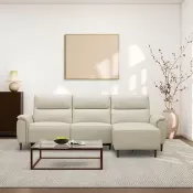 【Costco好市多】Aiden & Ivy 牛皮電動L型沙發 右 Aiden & Ivy Leather Power Sectional Right
