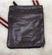 BALLY TERINO 經典 男用 女用 中性 紅白背帶 紅白織帶 側背包 郵差包 斜背包 包包 肩背包