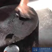 半屋 墨條 老胡開文徽墨精細半油煙墨柱墨錠墨塊實用書畫墨條4兩純手工搓墨