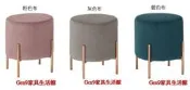 蘆洲巨林家具館..尤朵拉圓凳(粉色布/灰色布/藍色布)(單只)-CM*546-5..台北地區兩張以上免運費!!