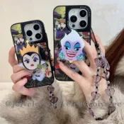 迪士尼反派磁吸支架殼 皇后 章魚巫婆 iPhone16 15 14 13 Promax 磁吸手機殼 Magsafe支架殼