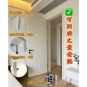 【可郵寄樣品】【客製化商品✅可到府丈量安裝🔨✅】臥室門 房間門 氣密門 靜音門 碳晶門 後置門 滑拉門實木門隔音門