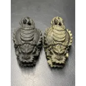 🐲一對金沙黑曜精雕龍龜🐢