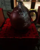 《精選》正宜興紫砂廠 龍蛋大紅袍茶壺 純手工壺 名家茶壺 早期庫存七十年代原礦红清水泥文革茶壺