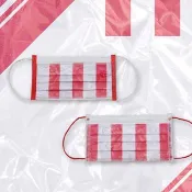 【奕綸台灣製】成人平面防護口罩_紅白塑膠袋 (30入/2款各15片)