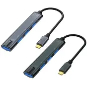 HUB-10 Type-C接頭4孔USB集線器/充電器(Type-C轉USB-A/四合一HUB分線器/5Gbps傳輸/MAC/微軟通用)