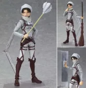 【買動漫】預購 兩段 █Mine公仔█日版 進擊的巨人 figma 里維 阿卡曼 掃除版 可動 PVC 掃地 D3320