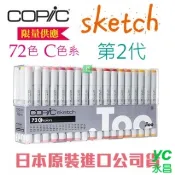 【i郵購】永昌創新國際有限公司 日本原裝進口 COPIC sketch 第二代麥克筆 72 Color 72色 C色系 盒裝 /盒 (原廠公司貨)