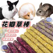 花瓣草棒 小寵磨牙棒 磨牙草棒 牧草棒 花瓣棒 玫瑰花 金盞花 勿忘我 金盞菊 草棒 磨牙零食 磨牙用品 兔子 天竺鼠