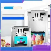 【臺灣出貨】冰淇淋嘰商用曉形可移動全自動雪糕嘰利是甜筒嘰捉棉電腦冰激淩嘰