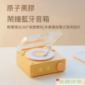 滿屋妍選 新品上市!!熱門爆品！！【桃園世家】免運 【藍芽音響 藍牙喇叭】音響 喇叭 復古黑膠無線藍牙音箱時鐘小眾高級生日禮物原子唱片機鬧鐘小音響