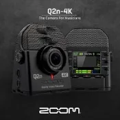 【三木樂器】台灣公司貨 ZOOM Q2n-4K 數位 錄影機 錄音筆 錄音 收音 麥克風 攝影 錄影 廣角鏡頭 Q2