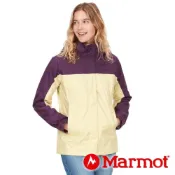 【Marmot】女單件式防水連帽外套『小麥黃/無花紫』46700