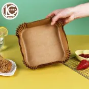 氣炸鍋烘焙紙 氣炸鍋 烘焙紙 料理紙 吸油紙 烤盤紙 紙盤 隔油紙 烤箱紙 食物墊紙 一次性 生活職人【K084】
