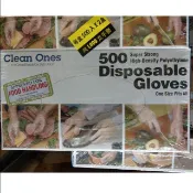 [現貨]Clean ones Disposable Gloves拋棄式塑膠手套/料理用手套/手扒雞手套/乾淨不沾手