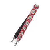 【DOKODEMO】Fendi Strap You 花卉皮革紅RED肩帶 1664 [二手] FENDI