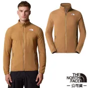 【北臉 The North Face】男 輕量保暖刷毛 立領外套 登山外套 抓絨外套 中層外套 拿鐵褐 8AYK